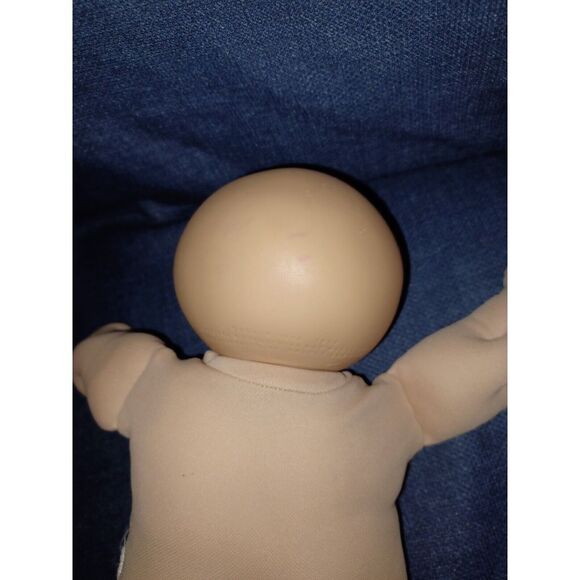 Vintage Cabbage Patch Kids Doll Dimple Brown Eyes Bald Signed 1978 1982 13" - Picture 8 of 12